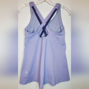 Lululemon Size 6 - Stylish Lavender Tank Top w/Build In Padded Bra